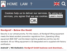 Tablet Screenshot of nordgreif.com